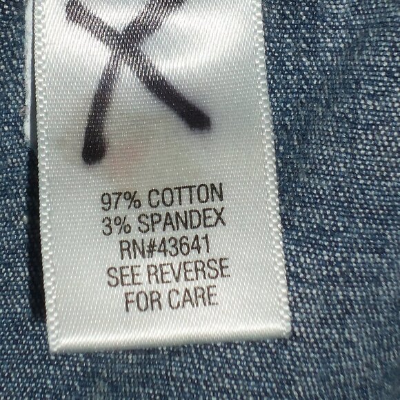 Womens Plus 3X Regular Croft & Barrow Elastic Waist Jeans Pants 2 Pockets Navy - Picture 4 of 6